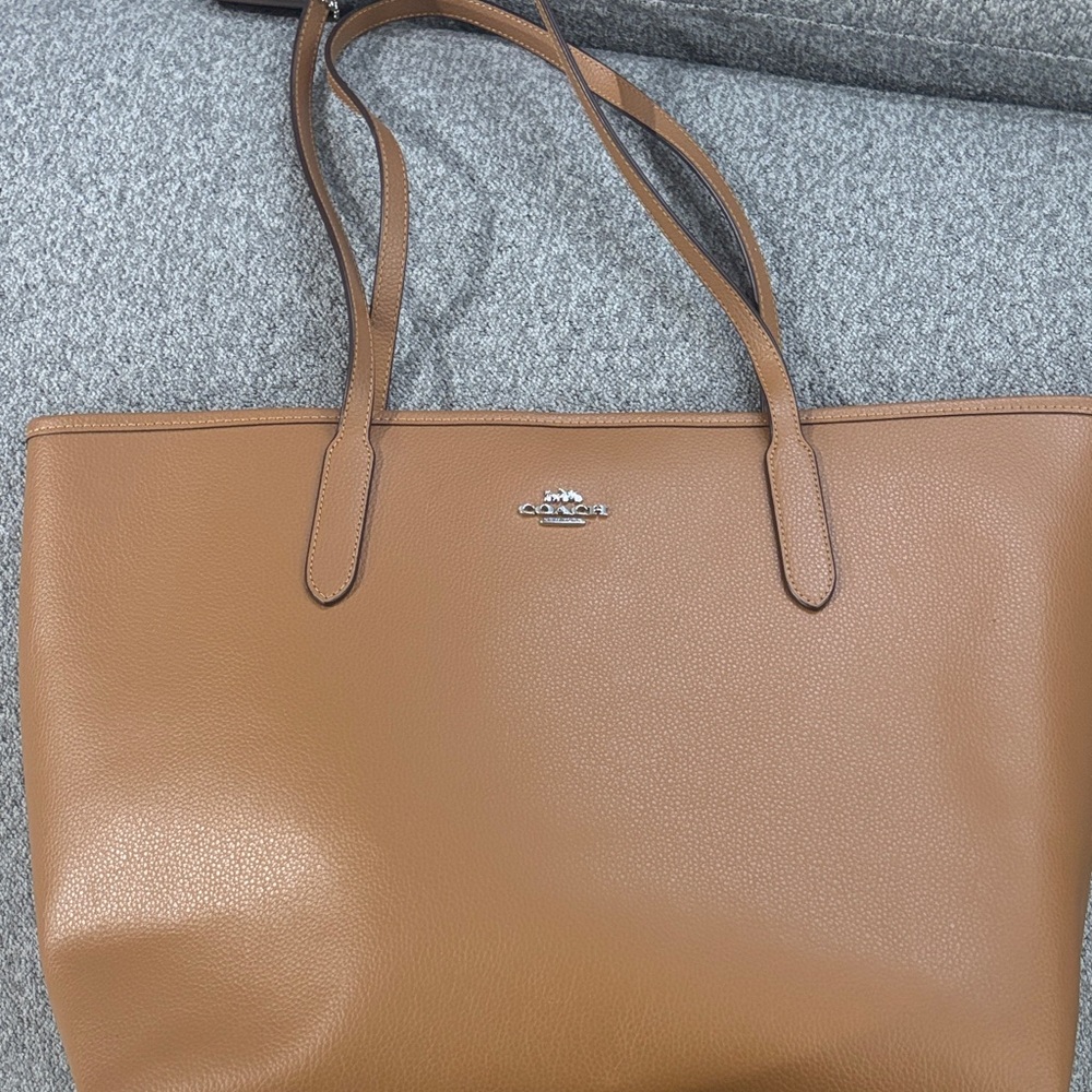 Coach Brown Leather Tote Bag